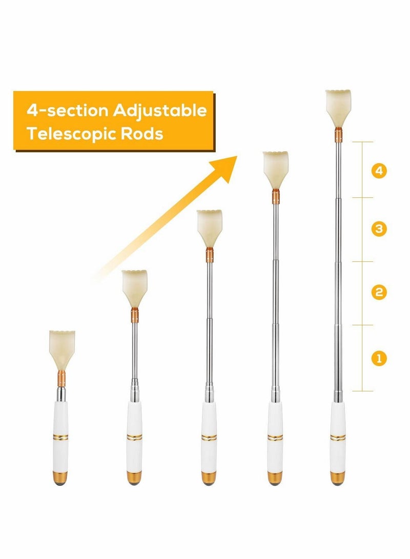 Back Scratcher, Best Scratcher for Women Men Adults Extendable with Massage Bead, Handheld Massager Face Neck Foot - Image 2